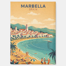 Farbige klassische Marbella Spanien Reise Elegante