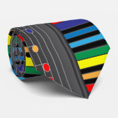 Farbige Klaviertastatur Krawatte (Gerollt)