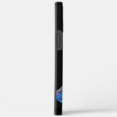 Farbige Klaviertastaturmusik mit dem Monogramm Case-Mate iPhone Hülle (Rückseite / Rechts)