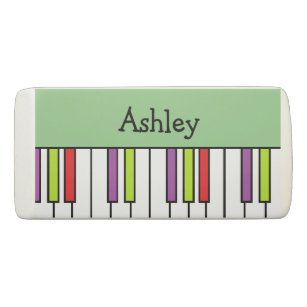 Farbige Klaviertasten - Tastatur Personalisiert Radiergummi