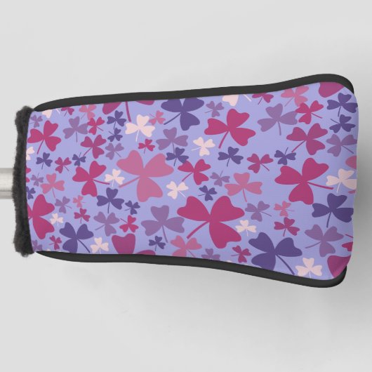 Farbige Kleeblätter Golf Headcover (Vorderseite)