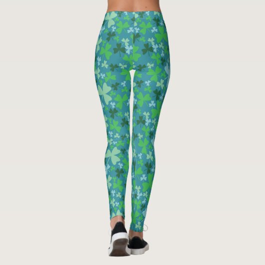 Farbige Kleeblätter Leggings (Rückseite)