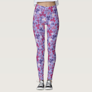 Farbige Kleeblätter Leggings
