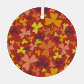 Farbige Kleeblätter Ornament Aus Glas (Rückseite)