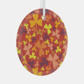 Farbige Kleeblätter Ornament Aus Glas (Vorderseite Rechts)