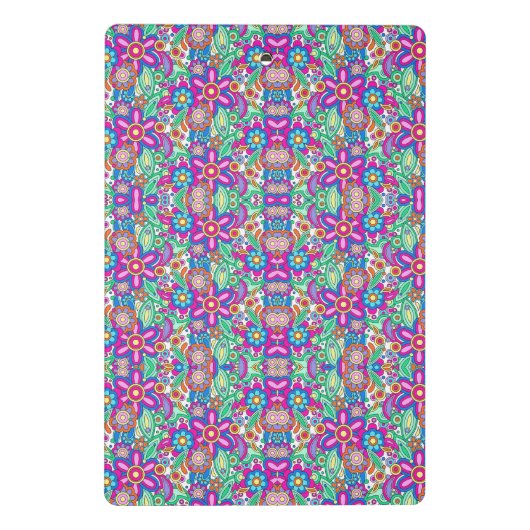 Farbige Klemmbrett mit einem lebendigen (Rückseite)