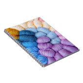 Farbige Knetgarnbälle Notizblock (Rechte Seite)