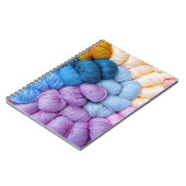 Farbige Knetgarnbälle Notizblock (Linke Seite)