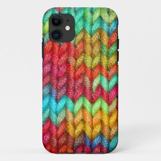 Farbige Knitter Yarn Case-Mate iPhone Case (Rückseite)
