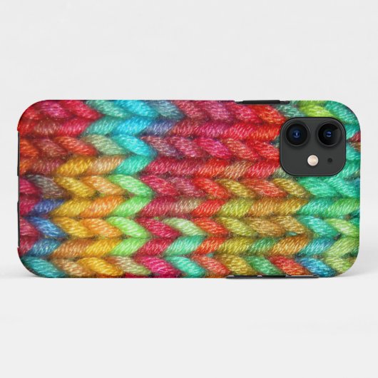 Farbige Knitter Yarn Case-Mate iPhone Case (Rückseite (Horizontal))