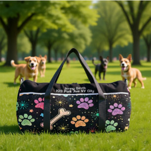 Farbige Knochen Starburst-Ausrüstung Monogramm per Duffle Bag