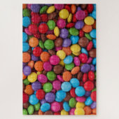 Farbige Knöpfe mit Süßschokolade Puzzle (Vertikal)