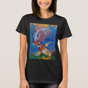 Farbige Koi-Fisch-Malerei T-Shirt