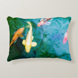 Farbige Koi-Fische Dekokissen