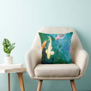 Farbige Koi-Fische Kissen