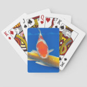 Farbige Koi im blauen Pool Spielkarten (Rückseite)