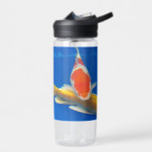 Farbige Koi im blauen Pool Trinkflasche (Links)