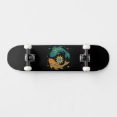 Farbige Koi Unisex Skateboard (Horizontal)