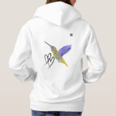 Farbige Kolibris Hoodie (Rückseite)