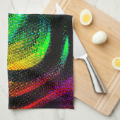 Farbige komische Spirale mit Zeitungspapier-Effekt Geschirrtuch (Viertel Falte)