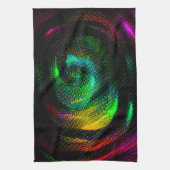Farbige komische Spirale mit Zeitungspapier-Effekt Geschirrtuch (Vertikal)