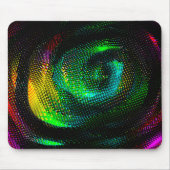 Farbige komische Spirale mit Zeitungspapier-Effekt Mousepad (Vorne)