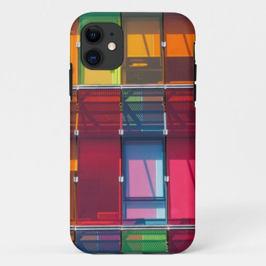 Farbige kommerzielle Gebäude Case-Mate iPhone Hülle (Rückseite)