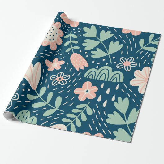 Farbige, konfektionierte Backsteine mit orangefarb Geschenkpapier (Ungerollt)