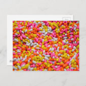 Farbige Konfektionserie aus Gelee Postkarte (Vorne/Hinten)