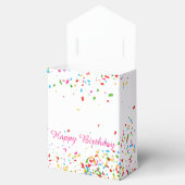 Farbige Konfetti Geschenkschachtel (Geöffnet)