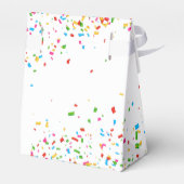 Farbige Konfetti Geschenkschachtel (Rückseite)