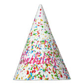 Farbige Konfetti Partyhütchen (Rechts)