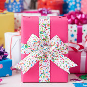 Farbige Konfetti Satinband