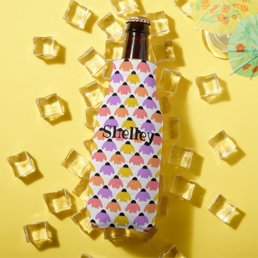 Farbige Konflowers Flaschenkühler (In Situ Sommer)