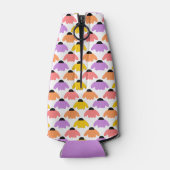 Farbige Konflowers Flaschenkühler (Rückseite)