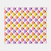 Farbige Konflowers Fleecedecke (Vorderseite (Horizontal))