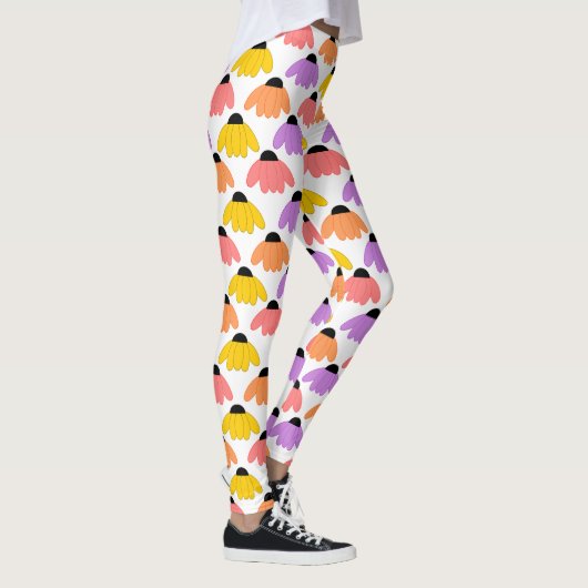 Farbige Konflowers Leggings (Rechts)