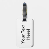 Farbige, konzentrierte Kreise - Gepäckmarke Gepäckanhänger (Rückseite vertikal)