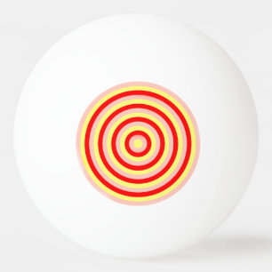 Farbige, konzentrierte Kreise Pong Ball Tischtennisball