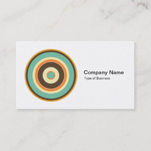Farbige konzentrische Kreise 02 Visitenkarte