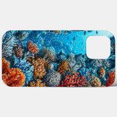 Farbige Korallen im Wasser Case-Mate iPhone Hülle (Rückseite (Horizontal))