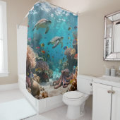 Farbige Korallenriff Duschvorhang (Beispiel)