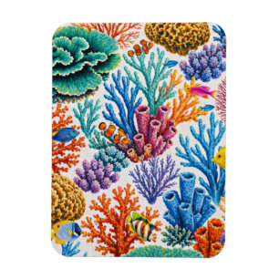 Farbige Korallenriff-Tropenfische Magnet