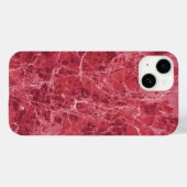 Farbige Korallenrot-Marmorstruktur Case-Mate iPhone Hülle (Rückseite (Horizontal))