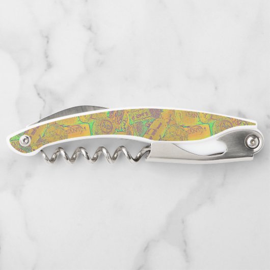 Farbige Korken Kellnermesser (Rückseite)