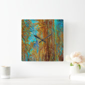 Farbige Korrosion Quadratische Wanduhr (Zuhause)