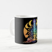 Farbige Kosmische Chakra-Meditation Geistige Energ Kaffeetasse (Vorderseite Links)