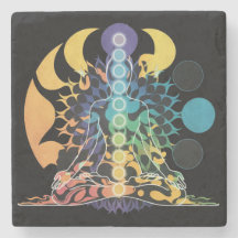 Farbige Kosmische Chakra-Meditation Spirituelle En
