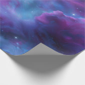 Farbige kosmische Nebel Geschenkpapier (Ecke)