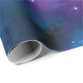 Farbige kosmische Nebel Geschenkpapier (Rolleneckpunkt)